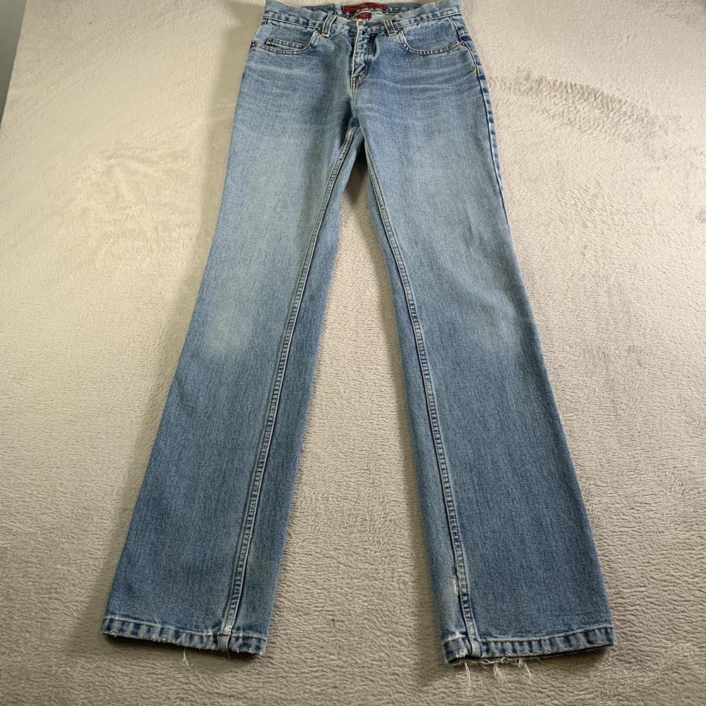 Fossil Vintage Jeans‎ Womens 2L Tall Blue Light Wash Mid Rise Straight Denim
